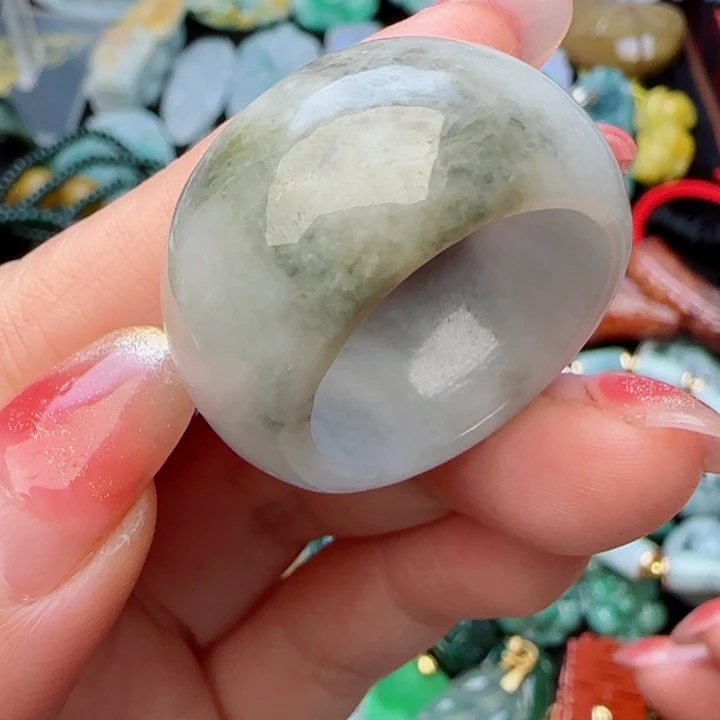 翡翠戒圈未镶嵌天然A货63