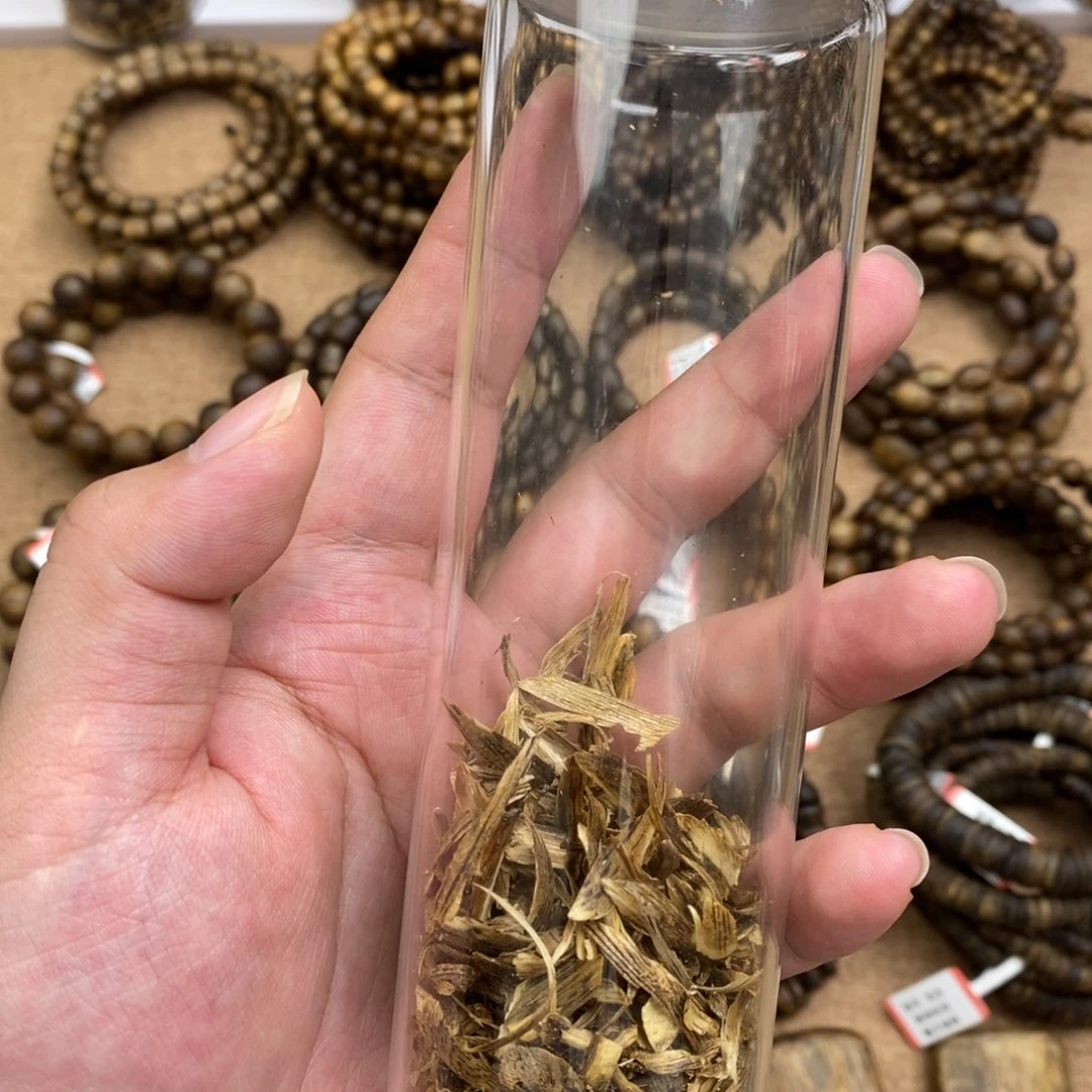 沉香碎屑沉香木07鼓珠