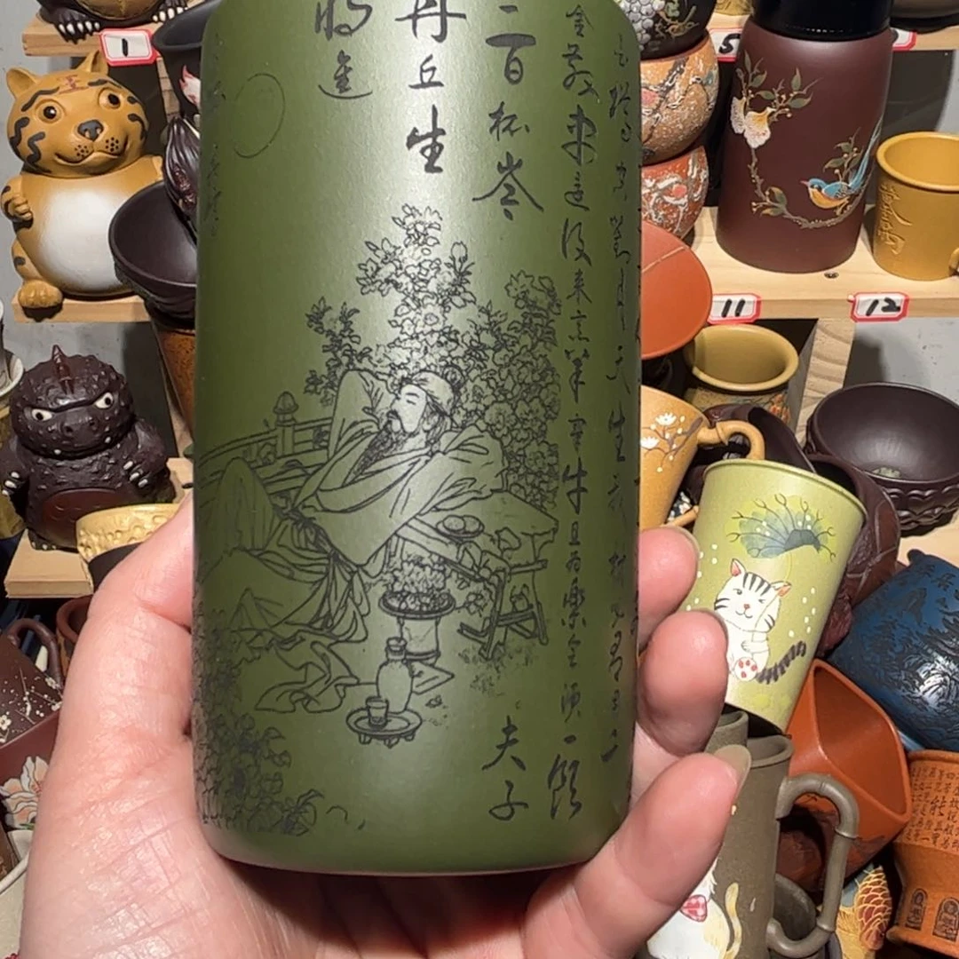 紫砂茶杯宜兴紫砂主人杯
