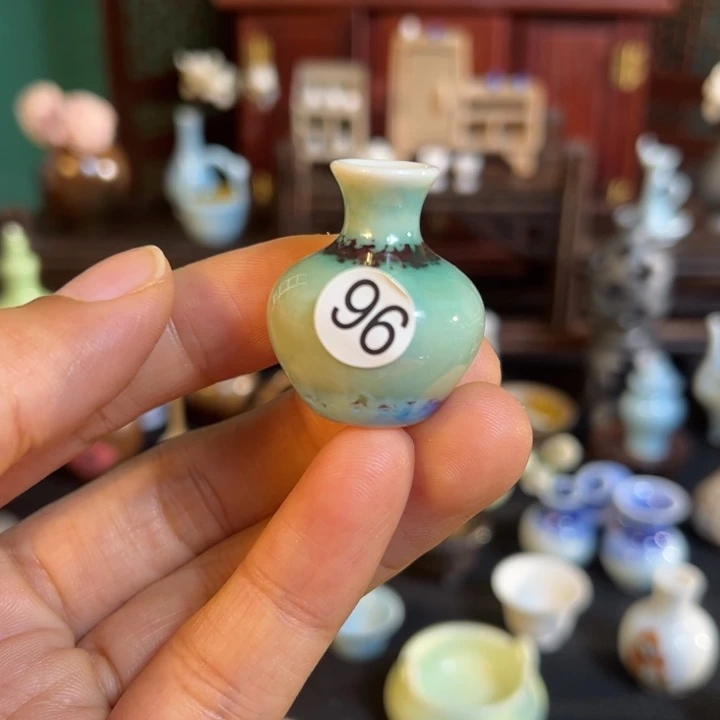 摆件微陶老王迷你花瓶