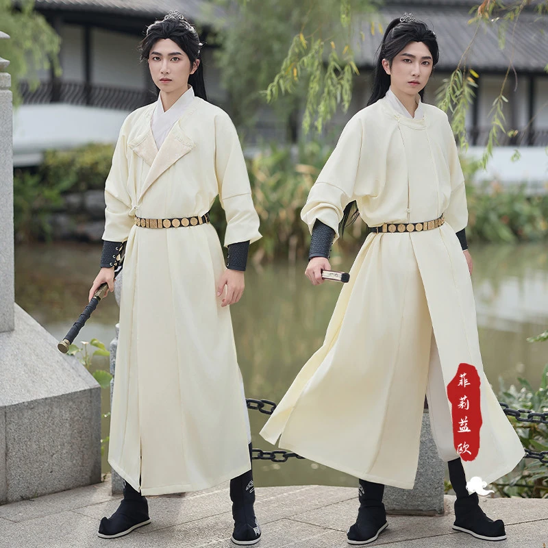 唐制圆领袍少年感汉服男生古装服装男武侠风男生侠客风夏季中国风