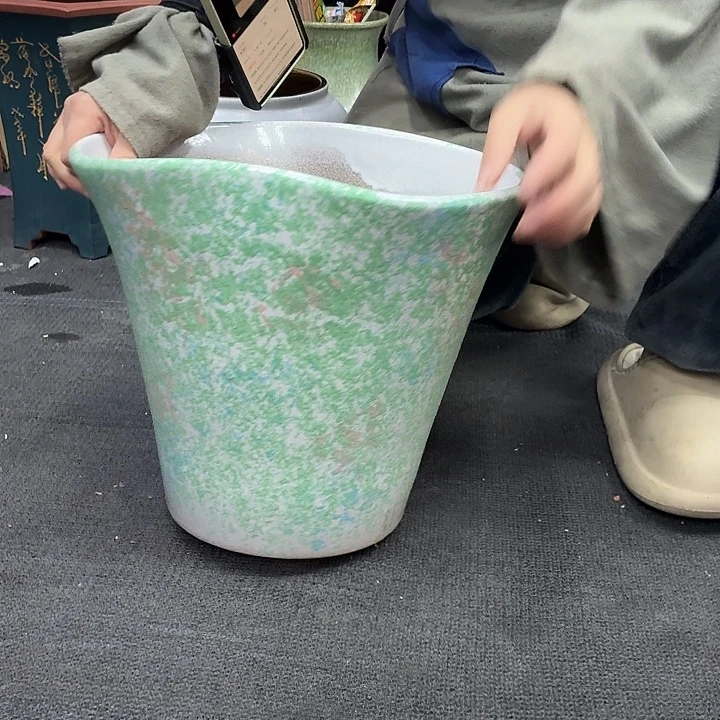 30×26×29 -粗陶花盆有孔-买买买