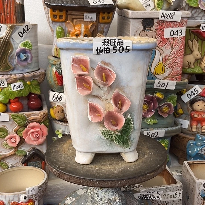 粗陶材质多肉花盆505