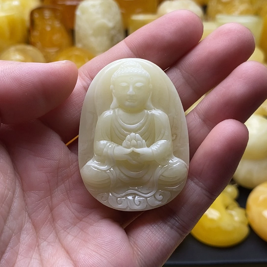 琥珀颈饰未镶嵌琥珀蜜蜡吊坠