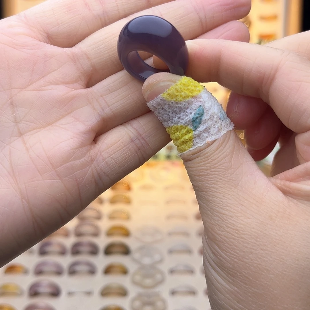 玛瑙/玉髓戒指未镶嵌