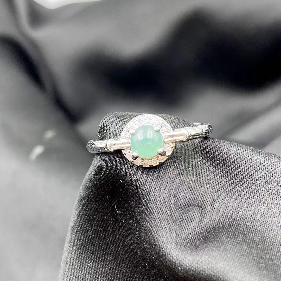 翡翠高冰太阳花竹节戒指A564-C07-64-多样性发