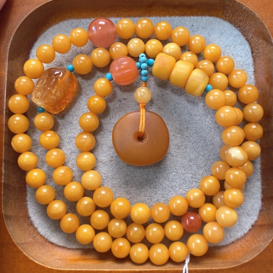 蜜蜡未镶嵌手串蜜蜡