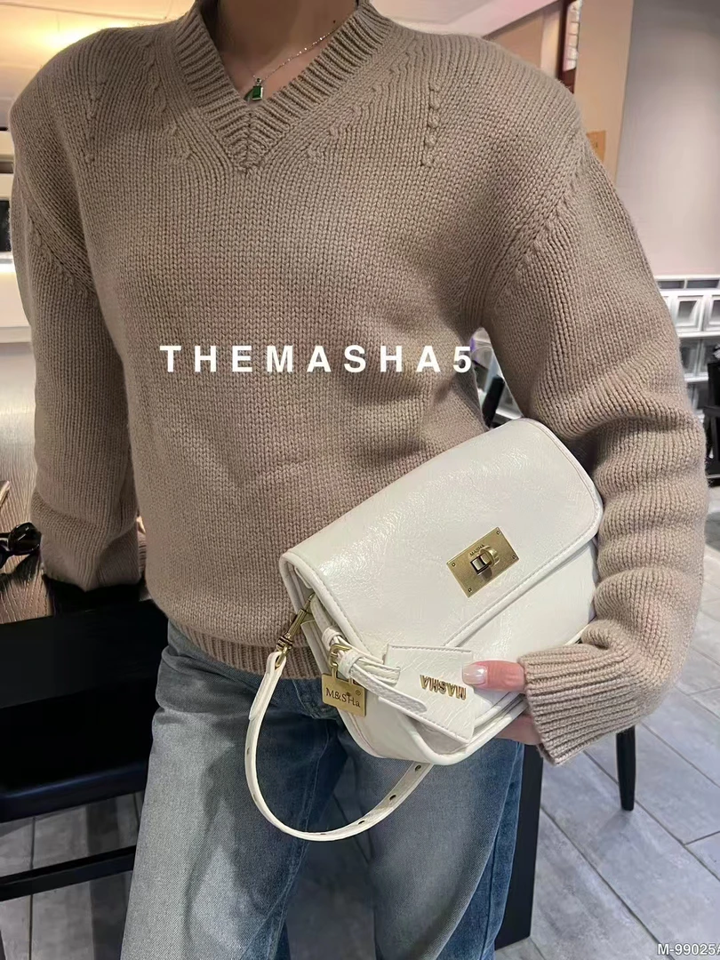 玛莎2025新款小众高级感小方包时尚轻奢单肩斜挎包