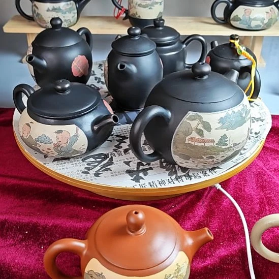 建水紫陶复烧茶壶全品169号