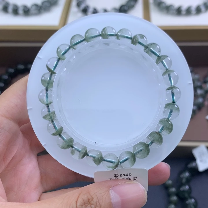 未镶嵌手链水晶绿幽灵