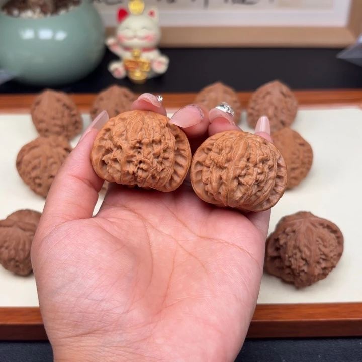 把件文玩核桃全品白狮子41
