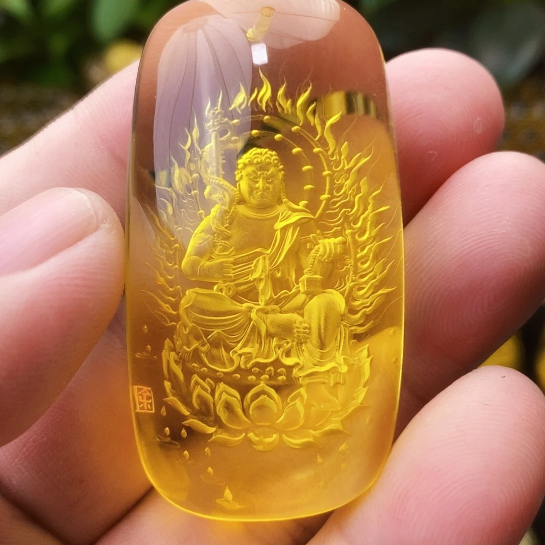 【闪购商品】金珀吊坠(不含链)未镶嵌