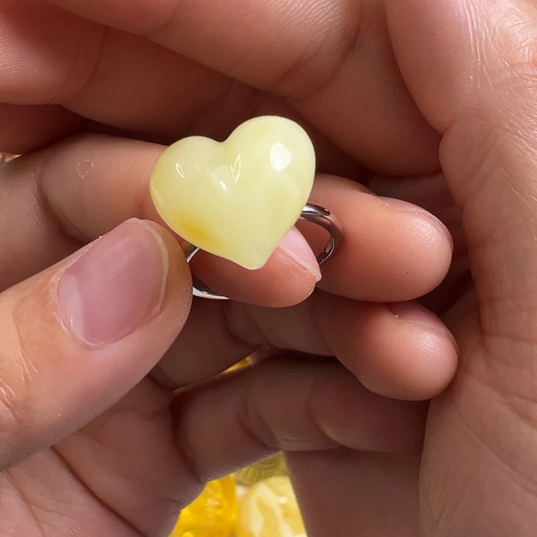 蜜蜡银S925镶嵌裸石蜜蜡