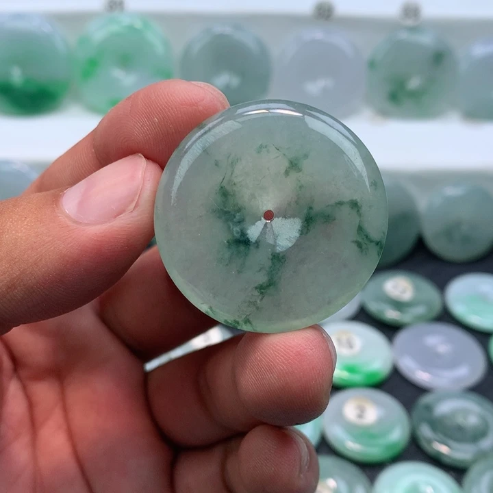 颈饰未镶嵌翡翠缅甸天然A货翡翠35.5-5.9