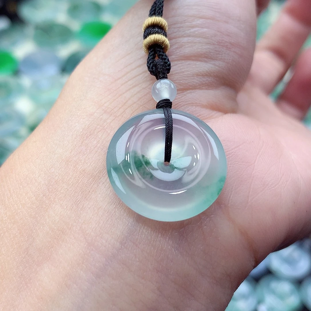 颈饰未镶嵌翡翠编号50。尺寸20.3-5.2