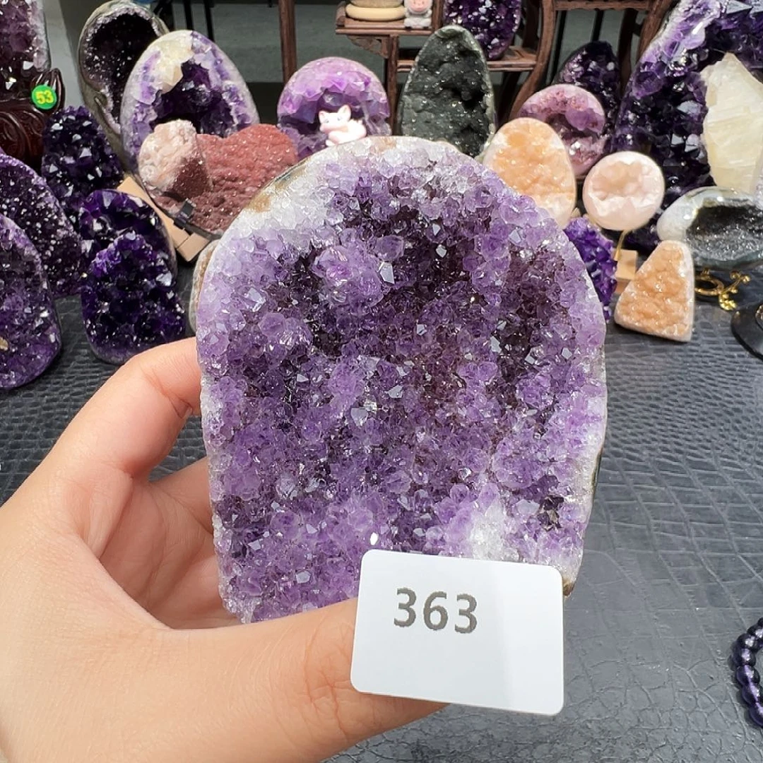 紫晶珠宝半成品未镶嵌