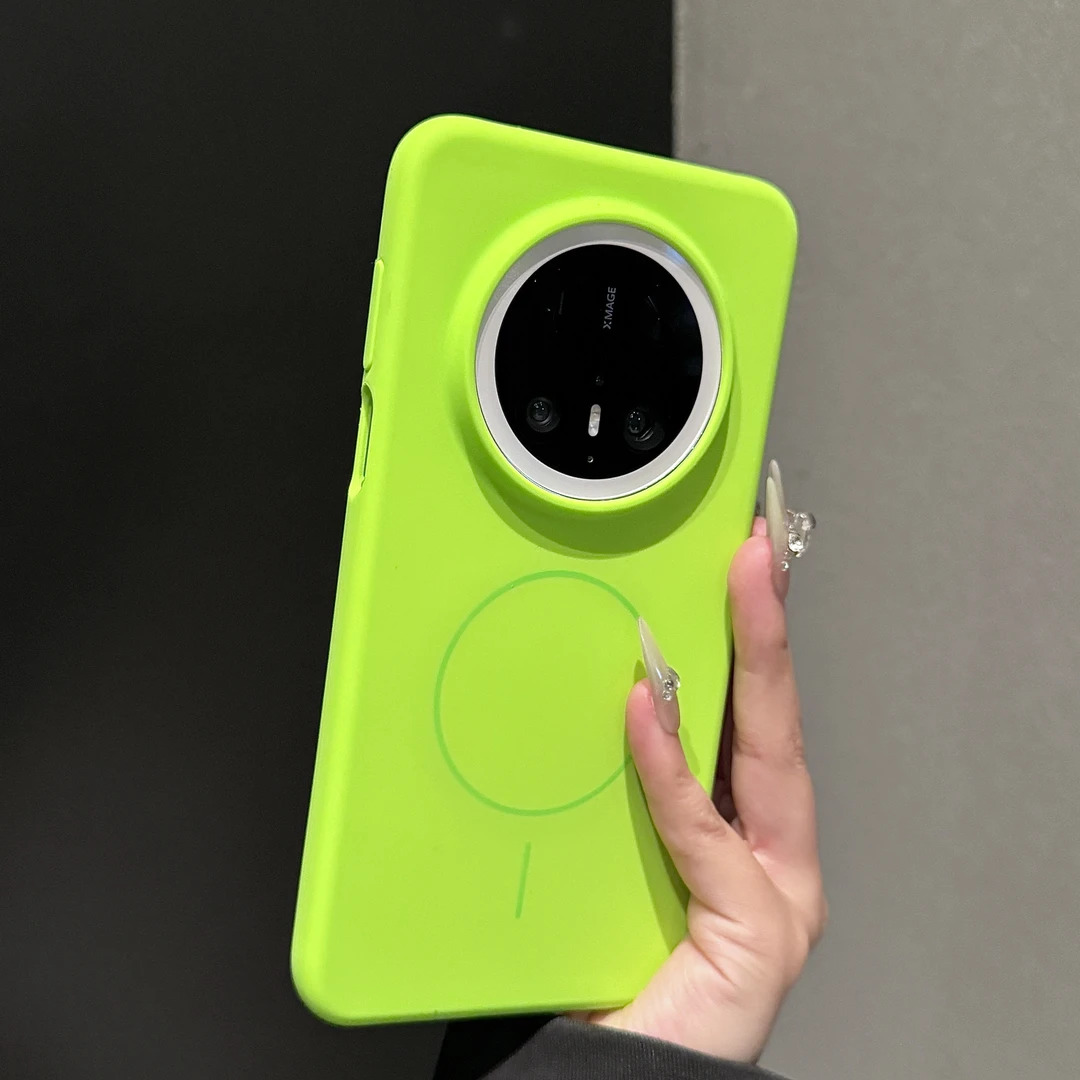 【高品质】液态硅胶适用华为mate70pro+手机壳纯色肤感磁吸保护套