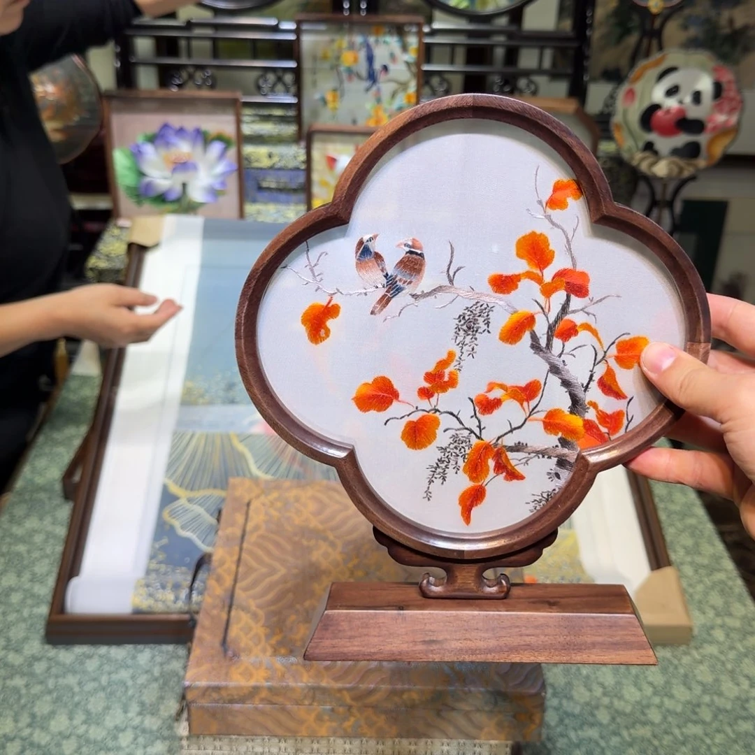 刺绣手工苏绣工艺制作技艺精湛