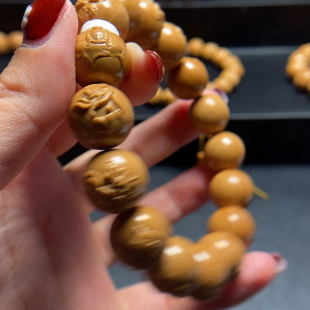 猴头核桃手串世**棋荷花无相佛高货14+