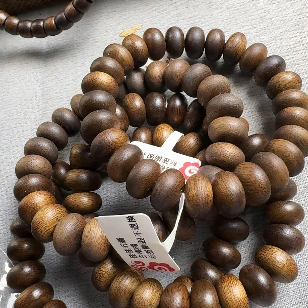 沉香香囊沉香334算盘珠单圈卡12发一沉水级