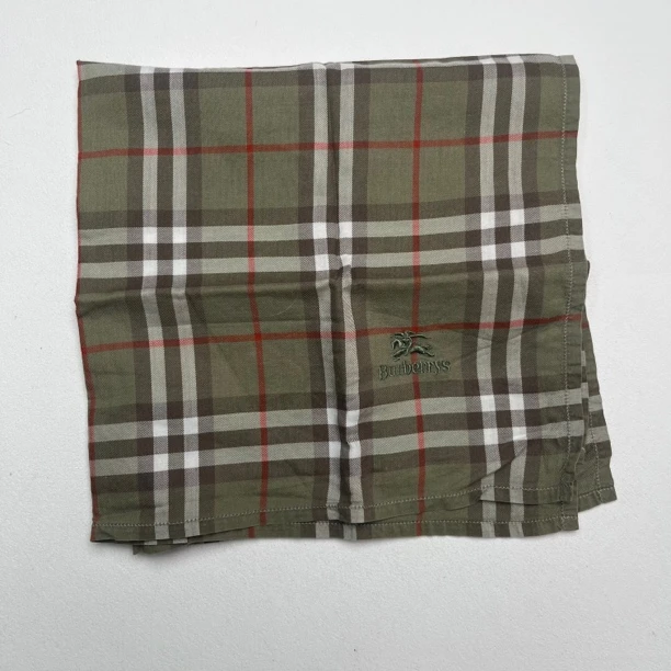 90新 BURBERRY/博柏利 【六六中古】孤品复古方巾cp1464尺寸45*47