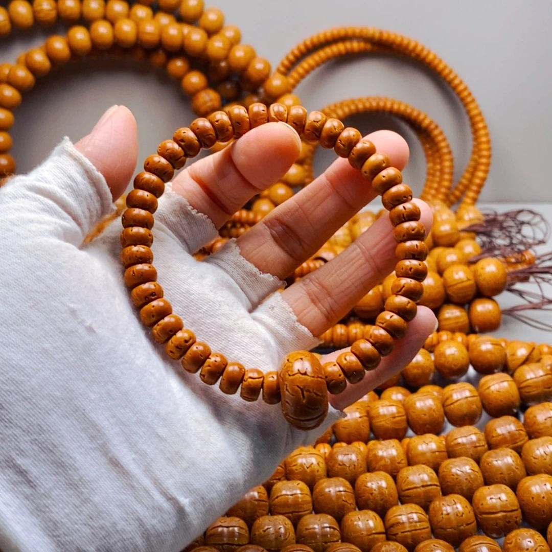 桃核手串5乘8核片手串精品58米