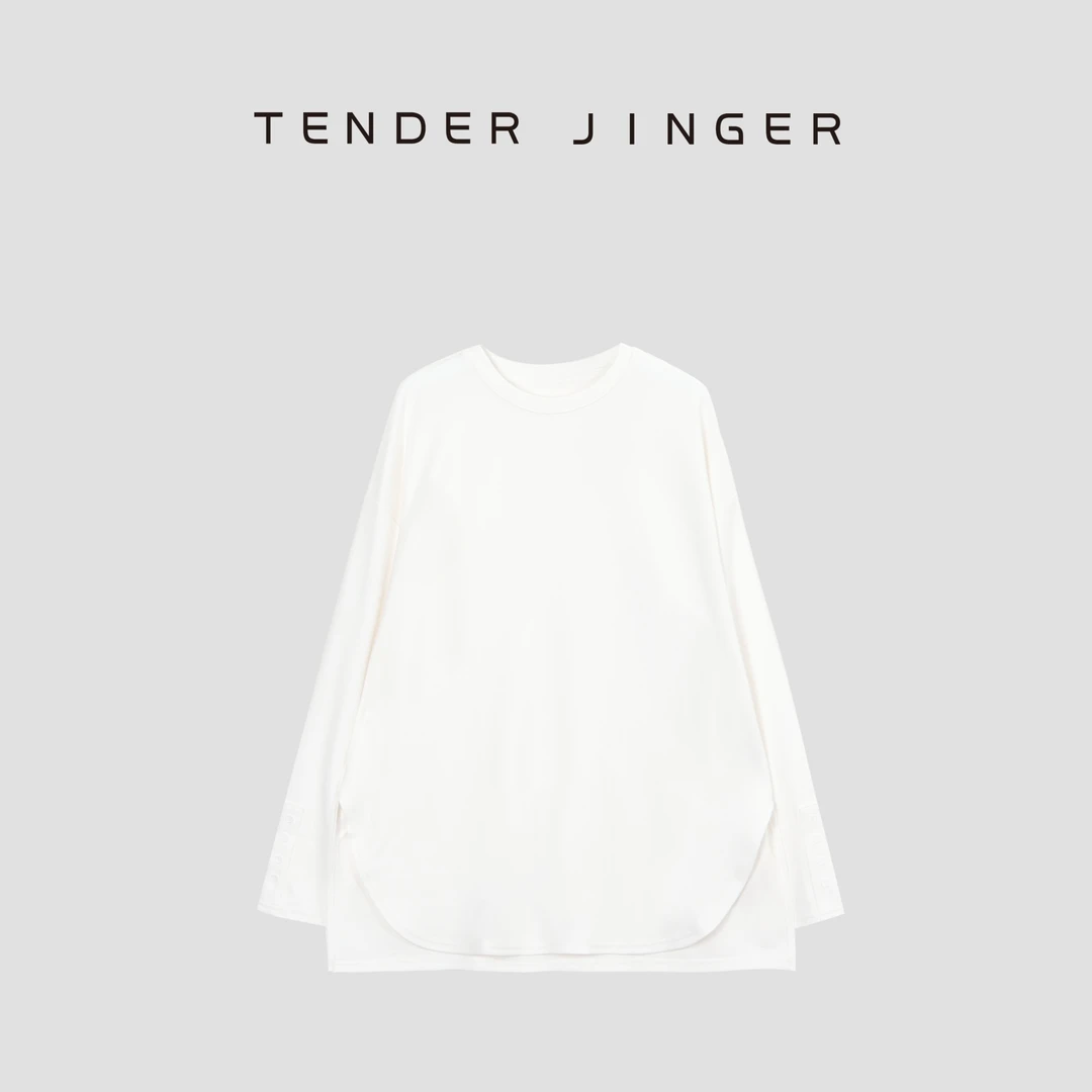 Tender Jinger｜经典圆领廓形长袖T恤T53JLL41256