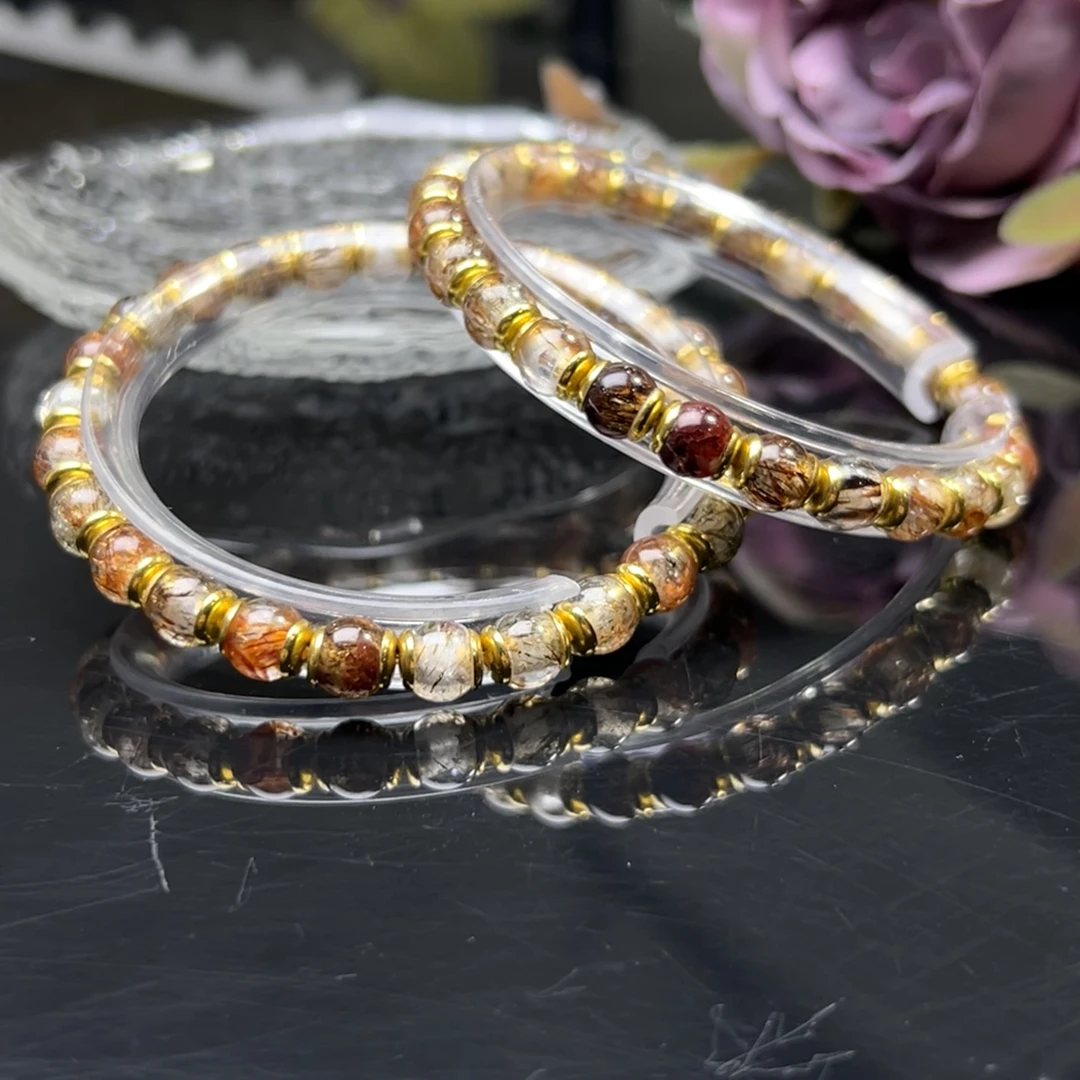 【铭记珠宝】水晶DIY手串20-DM01L422【多样性发一件】约6*7mm