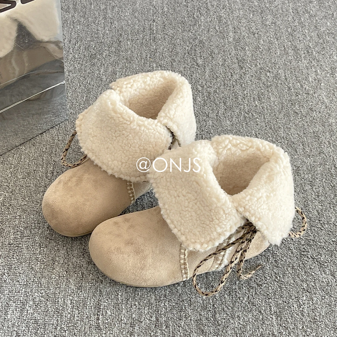 一鞋两穿厚底雪地靴女款爆款2025新款棉鞋女冬外穿保暖加绒毛毛鞋