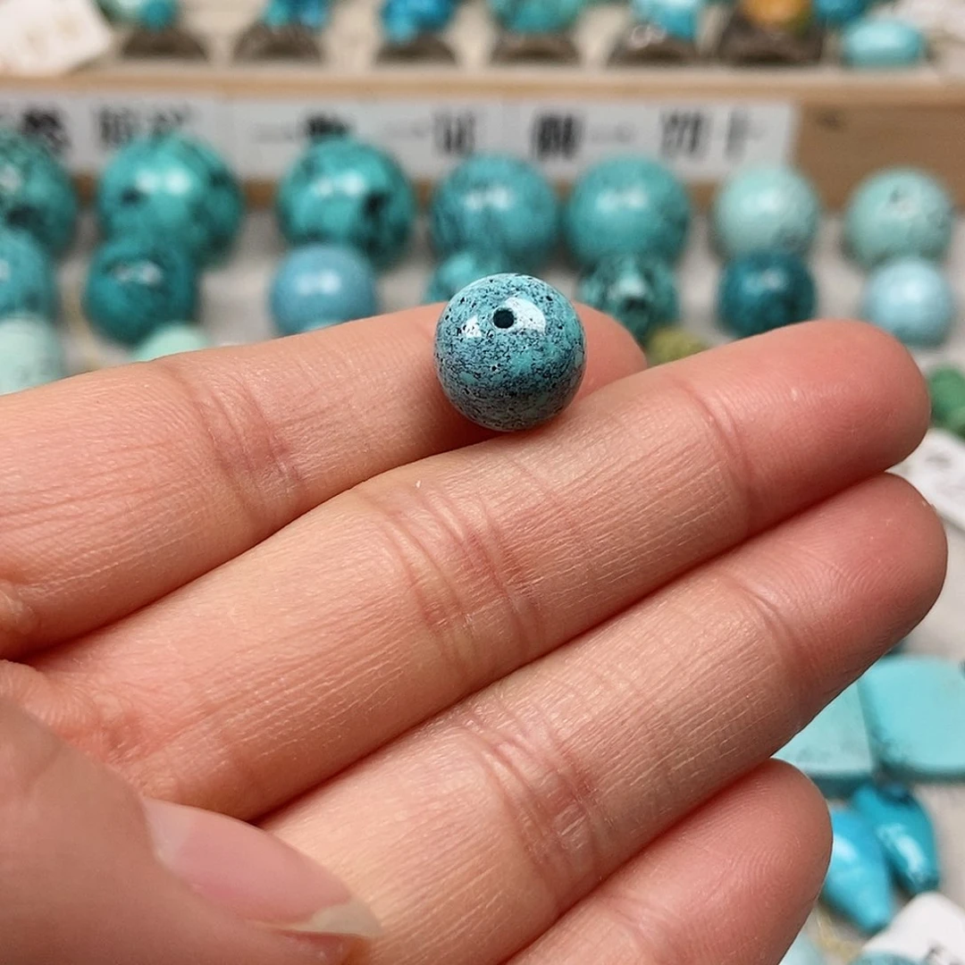 未镶嵌绿松石珠宝半成品无****乐