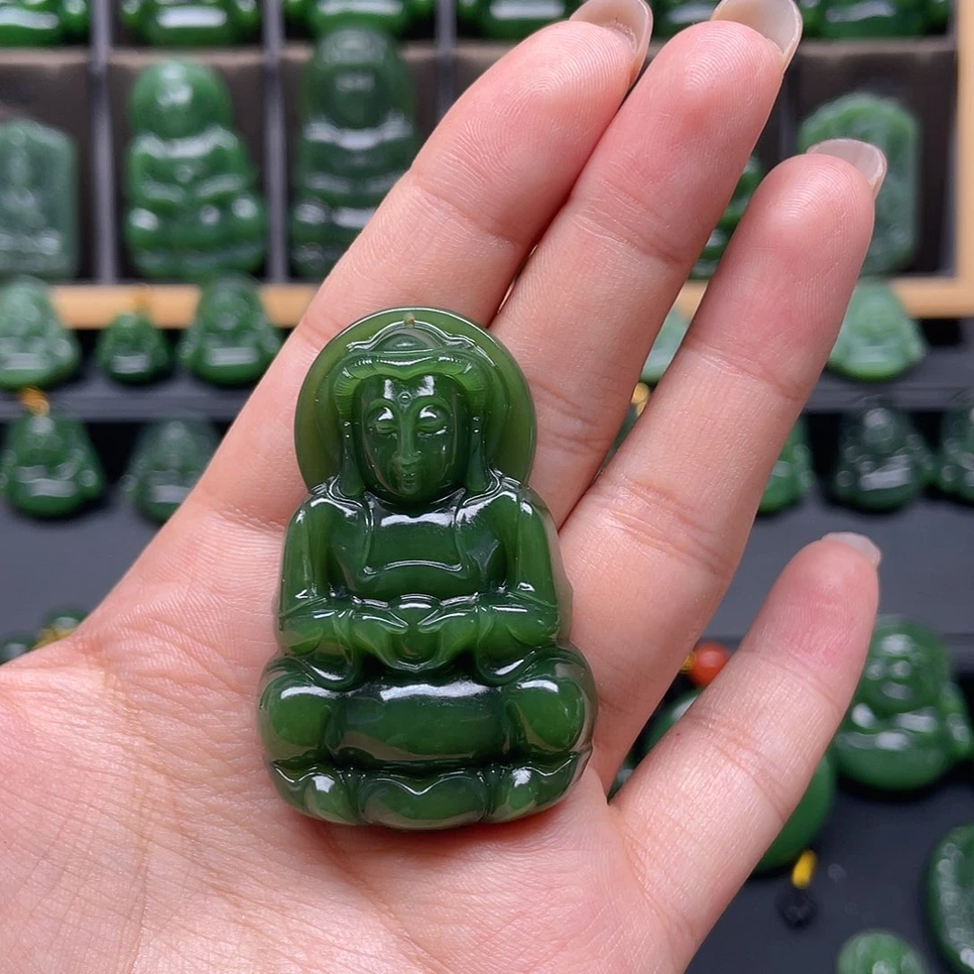 晴****和田玉未镶嵌颈饰