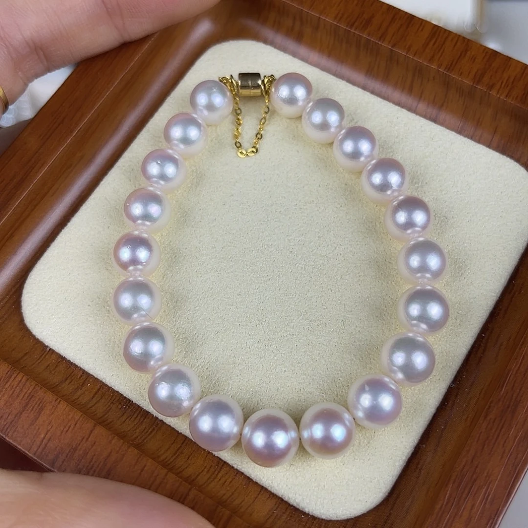 海水珍珠18K金镶嵌手绳
