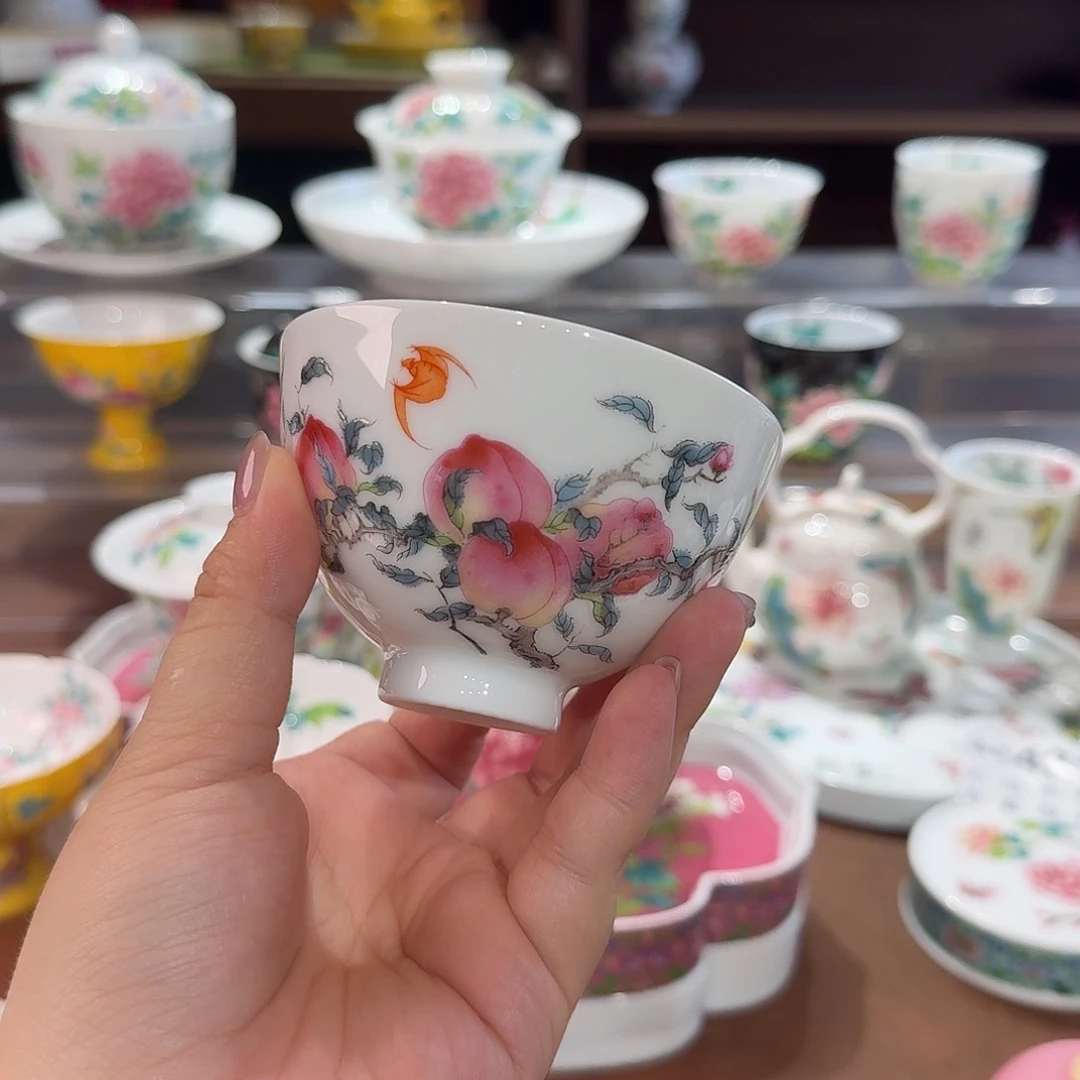 珐琅彩主人杯茶具套装