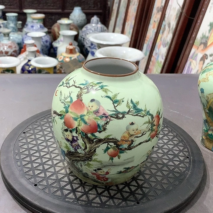 陶摆件博古架陶瓷摆件