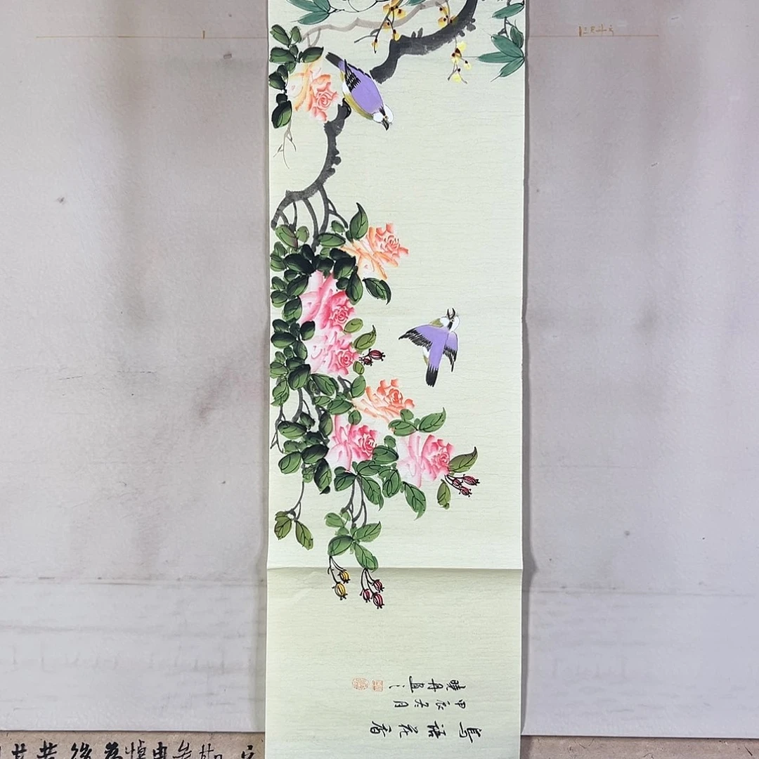 国画106 花鸟在此鸣叫时还要一