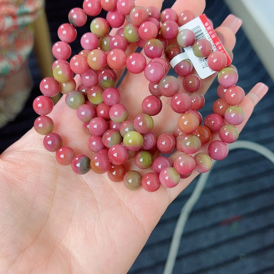 未镶嵌定制石英质玉（盐源）盐源手串鱼*