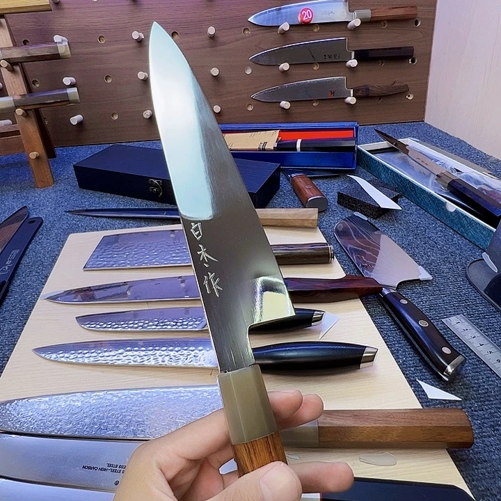 特制钢安来白纸1号钢牛刀