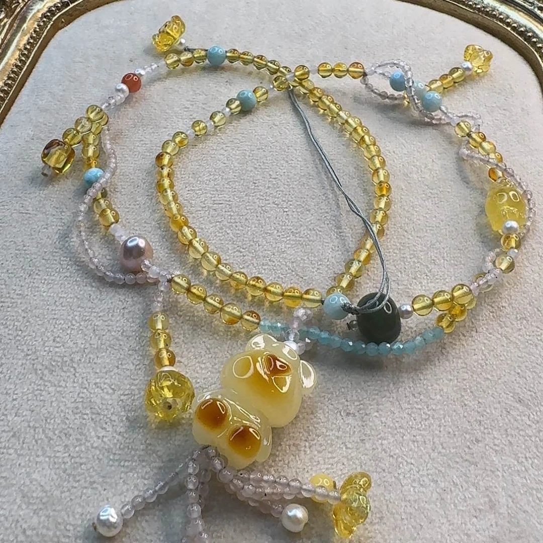 未镶嵌琥珀手链琥珀项链