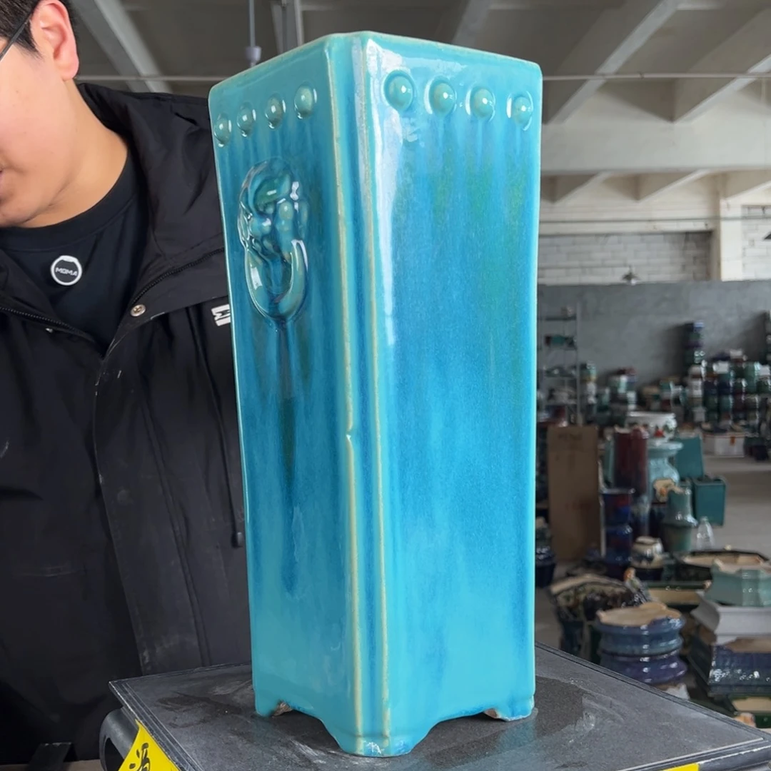 陶。一风堂石湾花盆 修胚痕迹