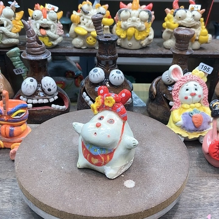 摆件兜****直播间手工陶瓷摆件189