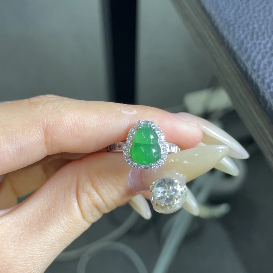 翡翠银S925镶嵌吊坠(不含链)