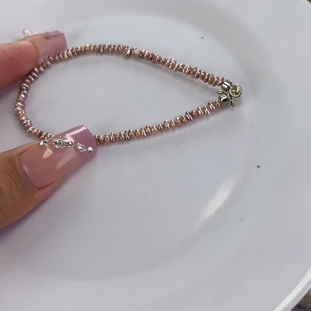 钛钢手绳淡水珍珠