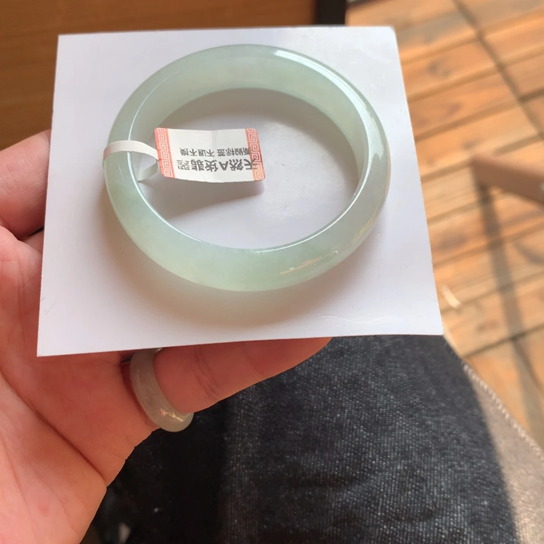 翡翠未镶嵌手镯25号53