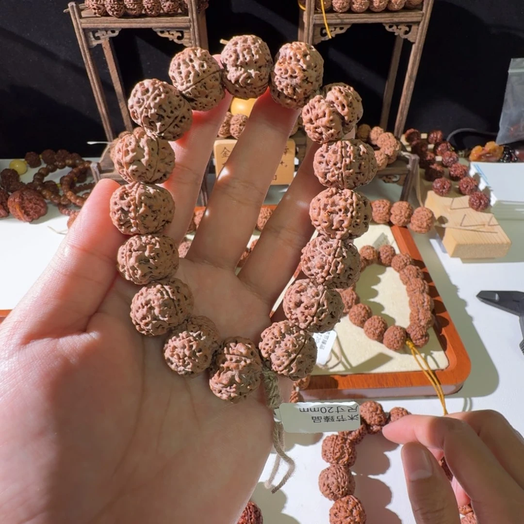 金刚菩提手串20尺寸红皮梅花