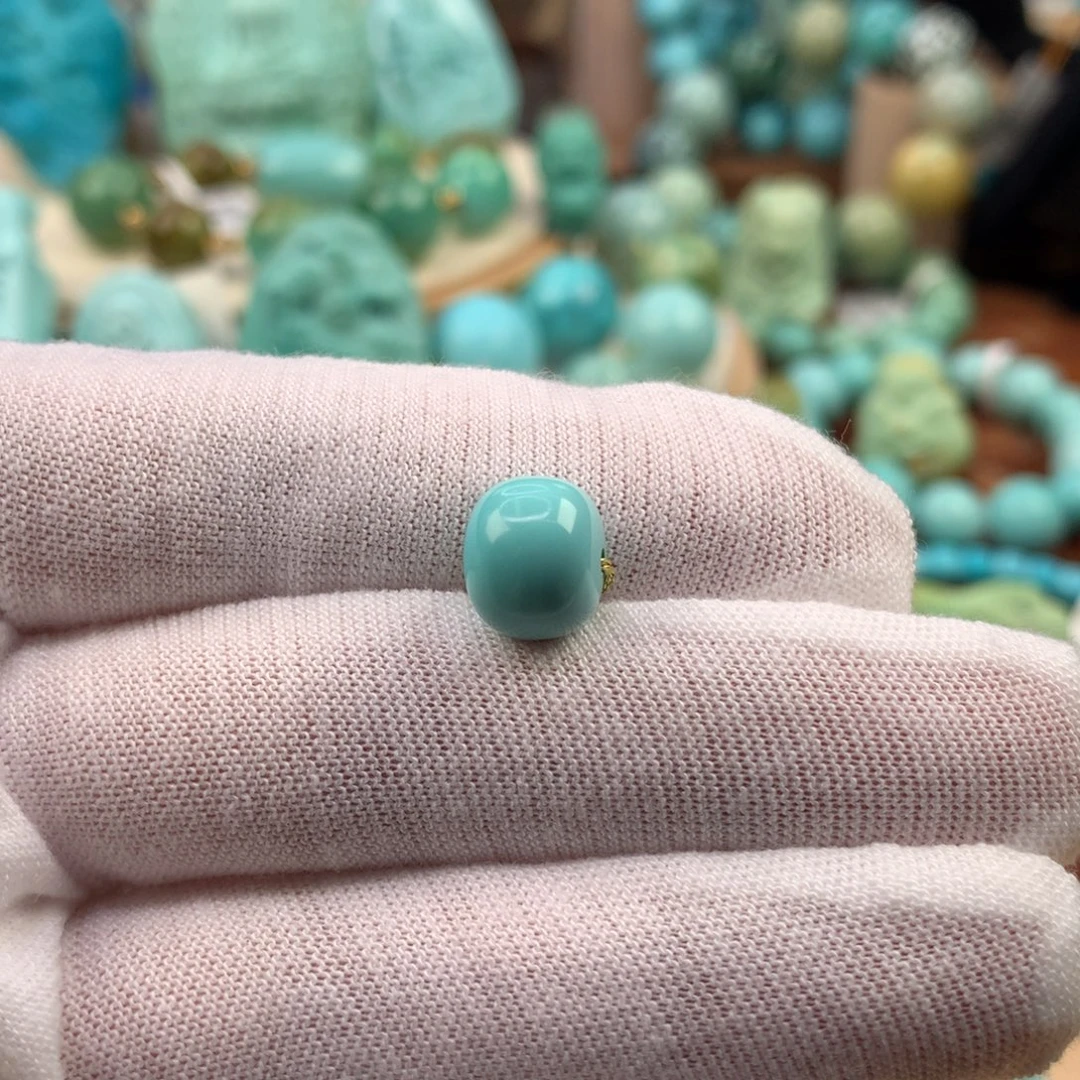 绿松石未镶嵌珠宝奇石10.1mm