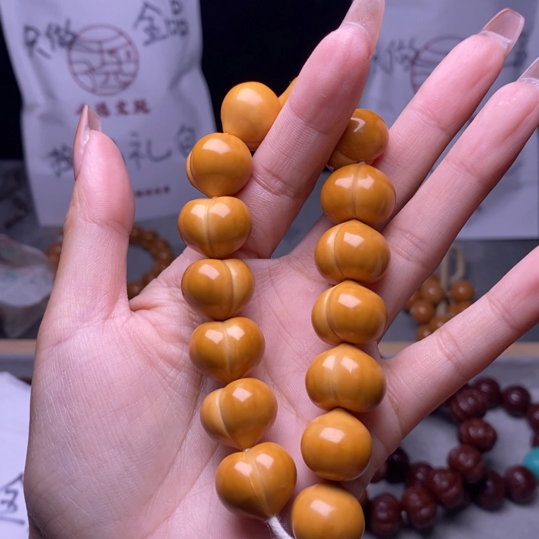 手串猴头核桃光面高定屁桃手持