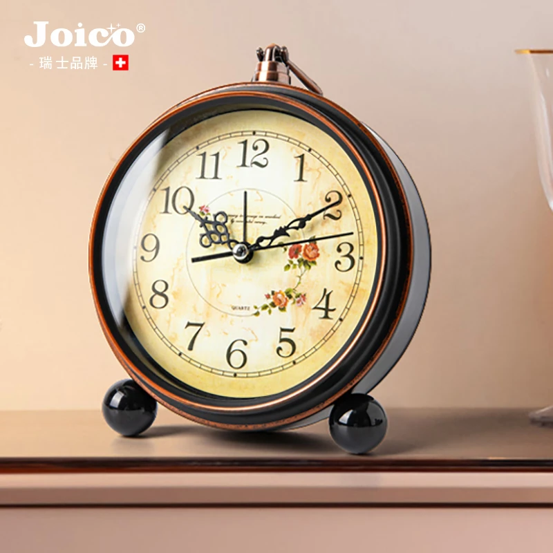 JOICO瑞士复古客厅座钟摆钟家用台式钟表客厅桌面玄关装饰品