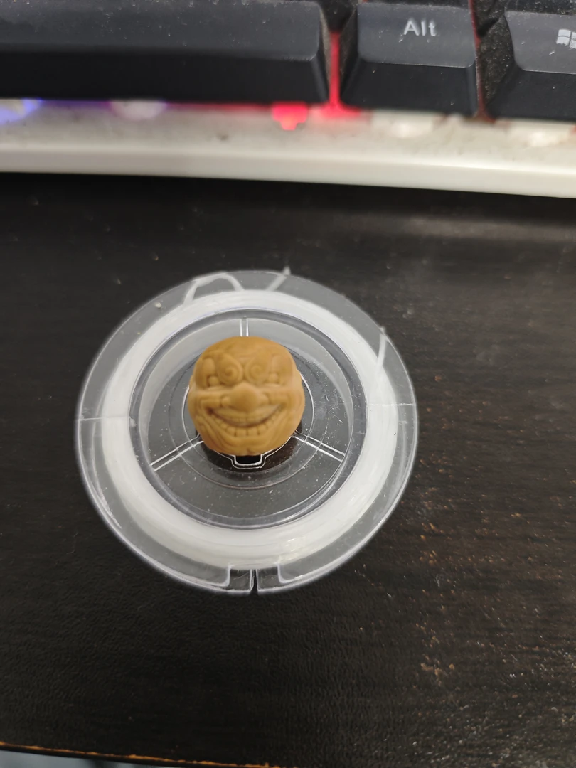 猴头 单颗 雕刻 强行抓米 素