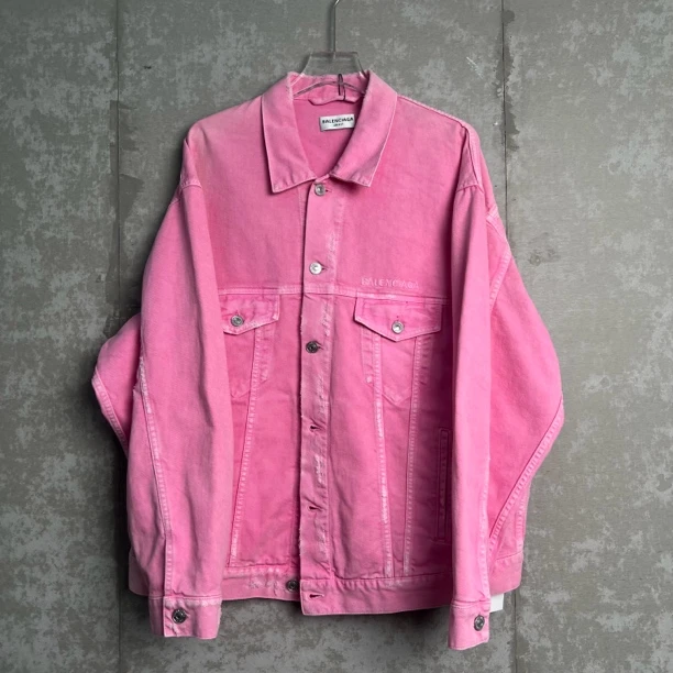 未使用 Balenciaga/巴黎世家 Ｍ*1/水洗牛仔夹克外套/13389/JP