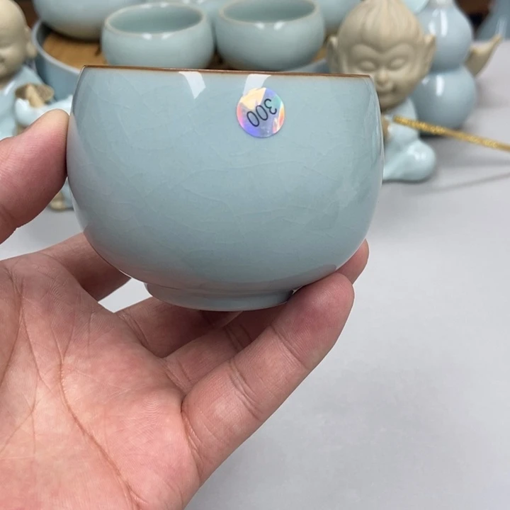 瓷小*椒天青色张君老师瑕主人杯